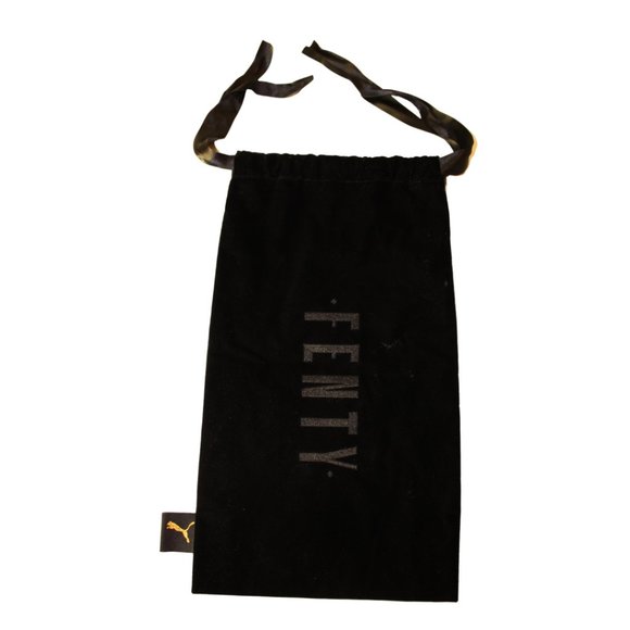 PUMA Fenty by Rihanna Black Velvet Drawstring Bag - Picture 1 of 4